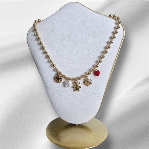 Collier breloques en acier inoxydable