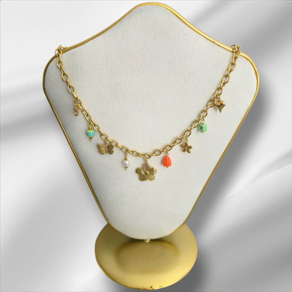 Collier breloques en acier inoxydable