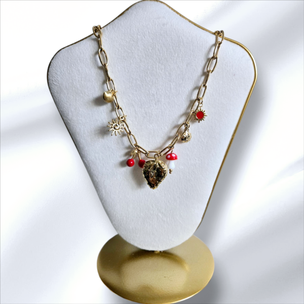 Collier breloques en acier inoxydable