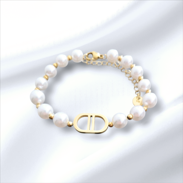 Bracelet perles acier inoxydable