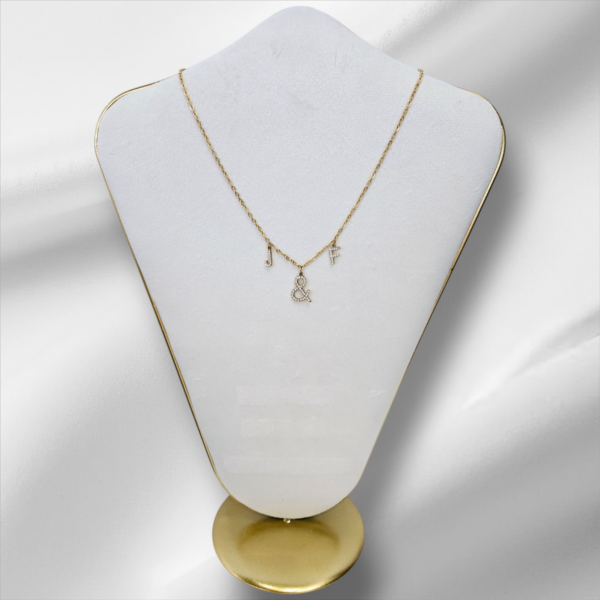Collier Personnalisé Doré/Strass
