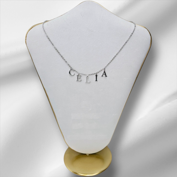 Collier personnalisé argenté