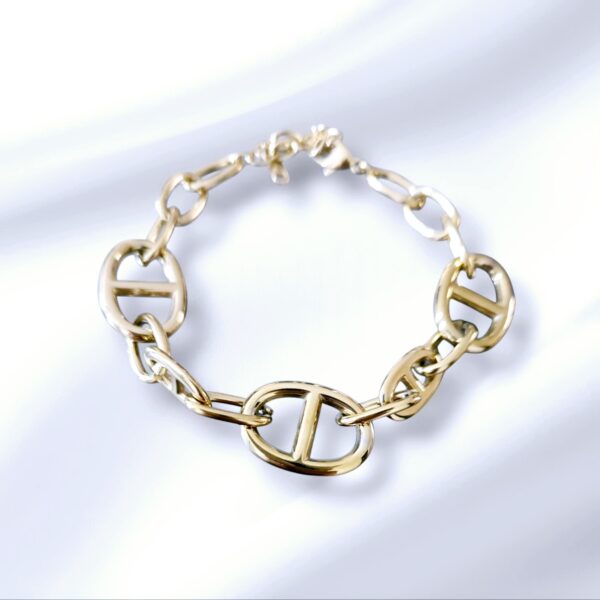 Bracelet breloques acier inoxydable