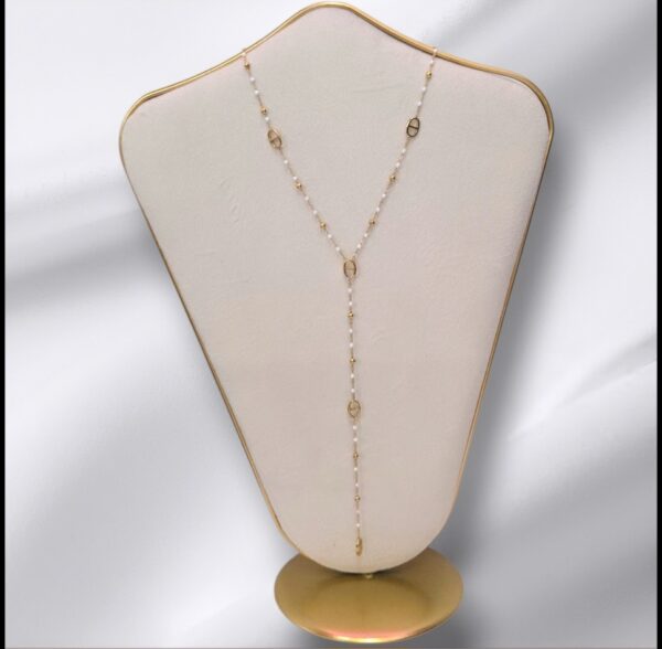 Collier Y Blanc