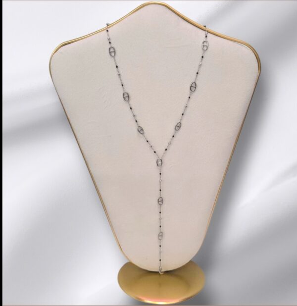 Collier Y noir
