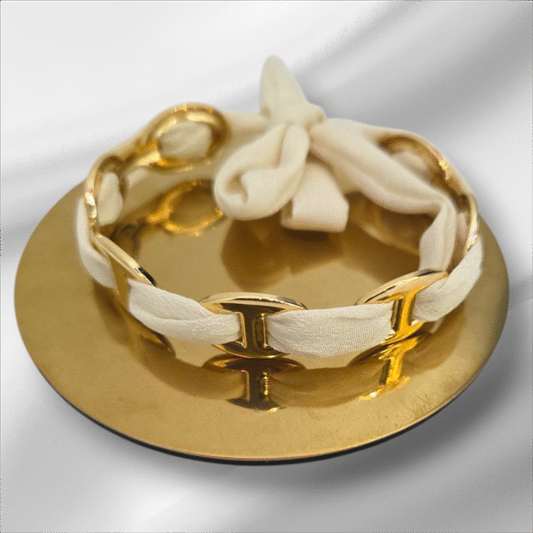 Bracelet jonc beige
